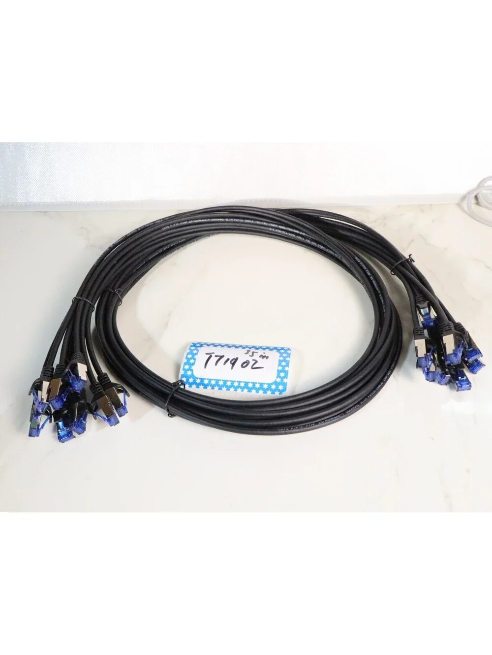 Lot of 9 Cat6 Ethernet Patch Network Cables RJ45 Snagless 35